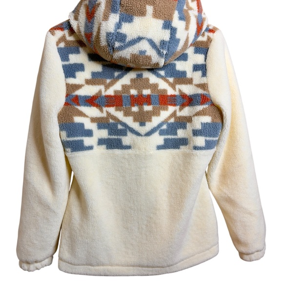 Pendleton women Mariposa Berber fleece hoodie jacket XS - Picture 10 of 11